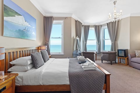 Family Room, Sea View (2nd floor) | Iron/ironing board, free WiFi, bed sheets
