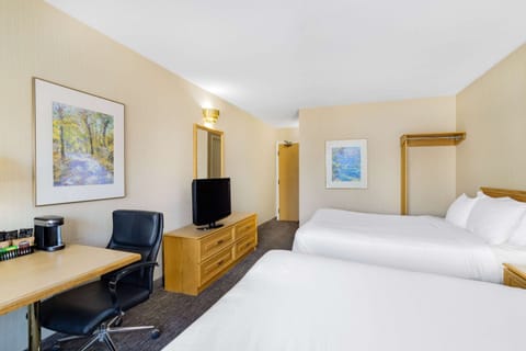 Room, 2 Queen Beds, Non Smoking | Premium bedding, blackout drapes, iron/ironing board