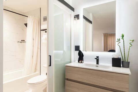 Free toiletries, hair dryer, towels, soap