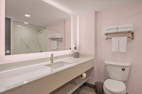 Standard Room, 2 Queen Beds, Non Smoking | In-room safe, desk, laptop workspace, soundproofing