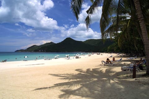 Beach nearby, beach umbrellas, beach towels