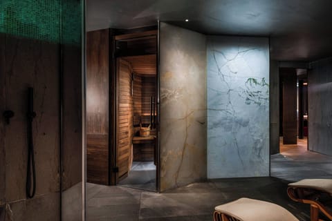 Steam room, body treatments, deep-tissue massages, body wraps