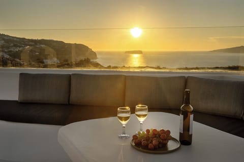 Deluxe Villa, Private Pool, Sea View (Caldera) | Terrace/patio