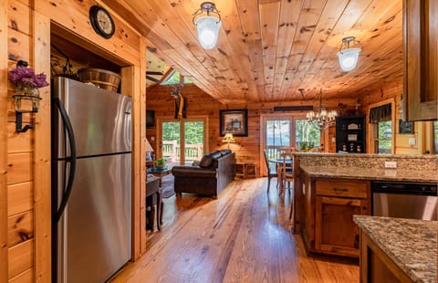Heaven Sent Lakeview Cabin, 4 Bedrooms, Mountainside | Private kitchen | Toaster, dining tables