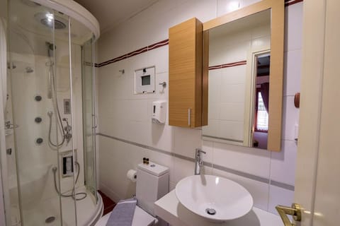 Double or Twin Room | Bathroom | Shower, hair dryer, bathrobes, slippers