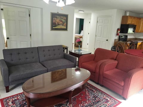 Signature Cabin, 2 Bedrooms, Non Smoking | Living area | Flat-screen TV