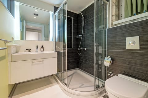 Deluxe Room, Fireplace | Bathroom | Shower, free toiletries, hair dryer, slippers