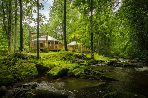 Spring Ridge 2 Bedroom Luxury Yurt | 2 bedrooms, premium bedding, iron/ironing board, free WiFi