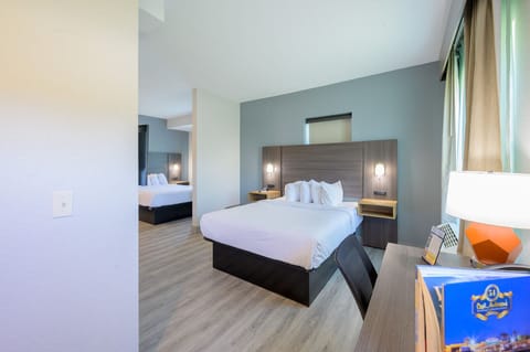 Studio Suite, 2 Queen Beds, Non Smoking | Desk, iron/ironing board, free cribs/infant beds, rollaway beds