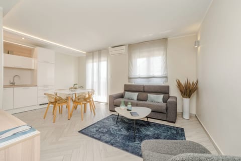 Superior Apartment, 1 Queen Bed with Sofa bed | Living area | Flat-screen TV