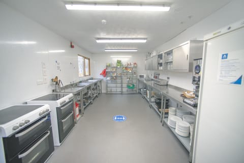 Shared fridge, microwave