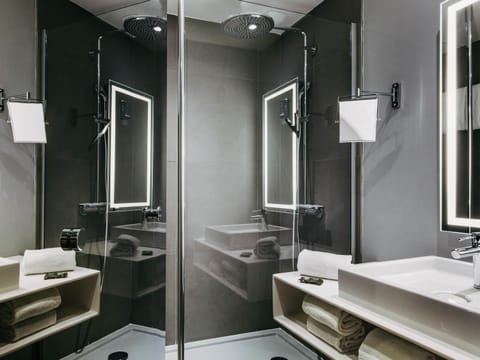 Free toiletries, hair dryer, towels