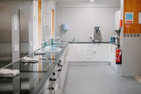 Shared fridge, microwave