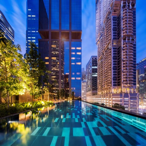 Outdoor pool, free cabanas