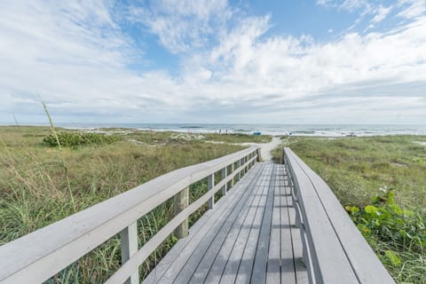 On the beach, sun loungers, beach umbrellas, beach towels