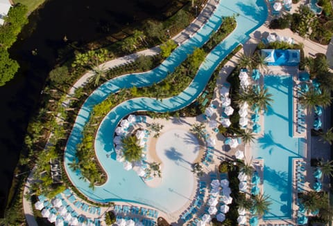 2 outdoor pools, a heated pool, cabanas (surcharge), pool umbrellas