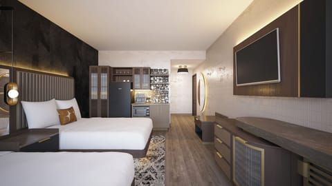 Premium bedding, pillowtop beds, in-room safe, desk