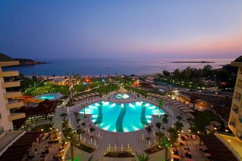 Indoor pool, outdoor pool, free cabanas, sun loungers