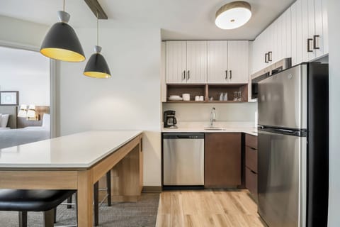 Suite, 1 Bedroom, Kitchen | In-room safe, desk, blackout drapes, iron/ironing board