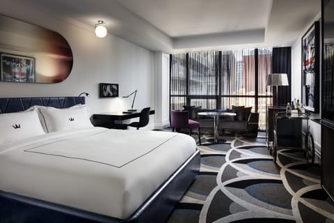 Premium bedding, down comforters, minibar, in-room safe