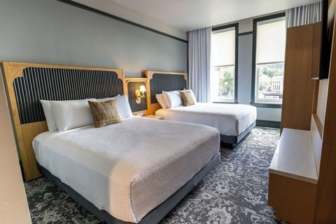 Classic Room, 2 Queen Beds, Non Smoking | Free WiFi, bed sheets