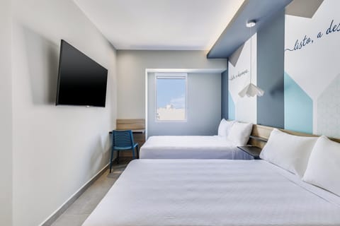 Superior, Two Double Beds | Desk, free WiFi, bed sheets