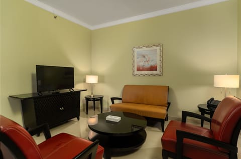 Deluxe Suite, 1 King Bed | Egyptian cotton sheets, premium bedding, down comforters, in-room safe