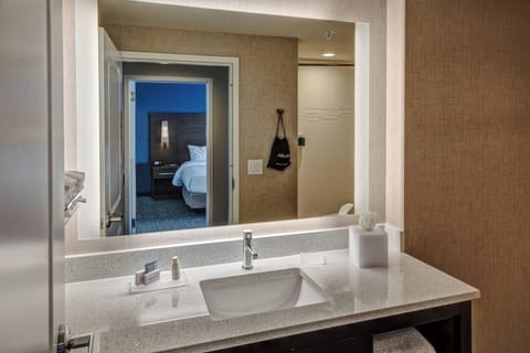 Suite, 1 Bedroom | Bathroom | Combined shower/tub, free toiletries, hair dryer, towels