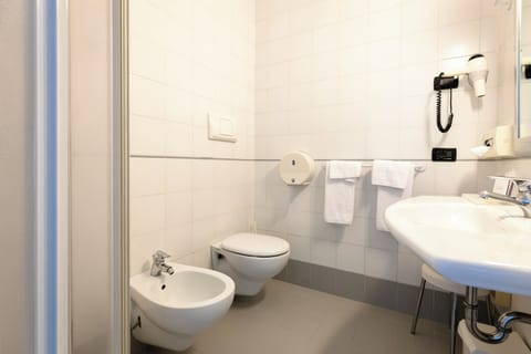 Shower, hair dryer, bidet, soap