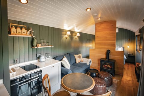 Lake Hut | Living area | 36-inch LCD TV with digital channels, TV, table tennis