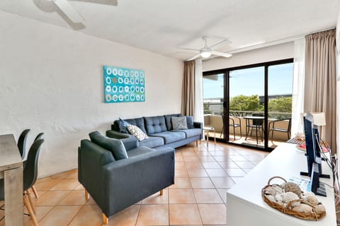Apt 5 - 2 Bed 1 Bath | Living area | TV, DVD player
