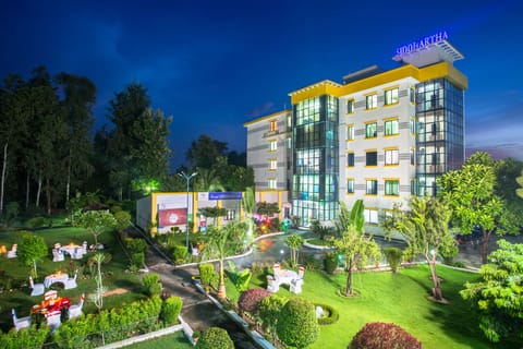 Front of property - evening/night