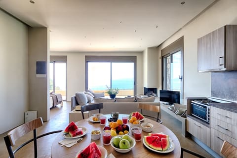 Fridge, oven, stovetop, espresso maker