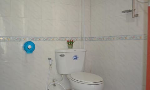 Shower, free toiletries, towels