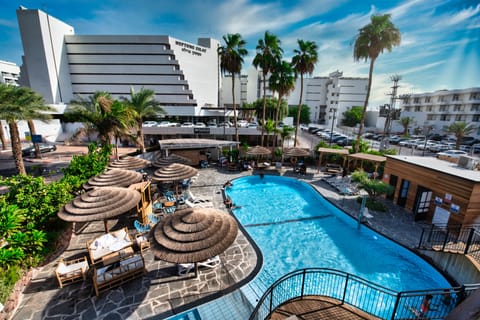 Outdoor pool, open 9:00 AM to 5:00 PM, sun loungers