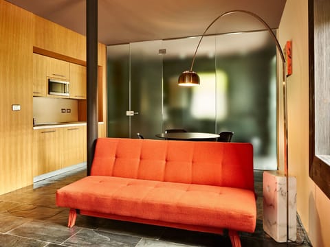 Suite, Terrace, Lake View | Living room | Flat-screen TV