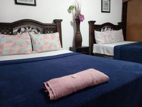 Down comforters, blackout drapes, WiFi (free), individually furnished