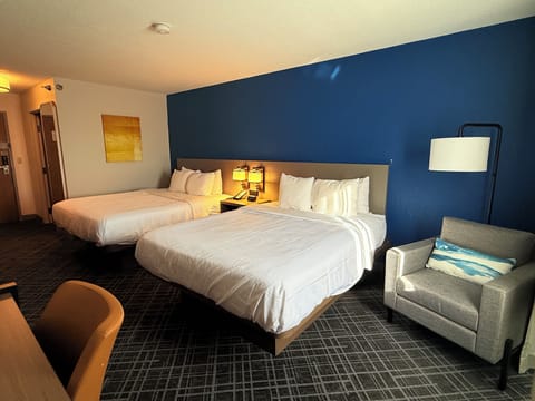 Standard Room, 2 Queen Beds, Non Smoking | Desk, iron/ironing board, free WiFi, bed sheets