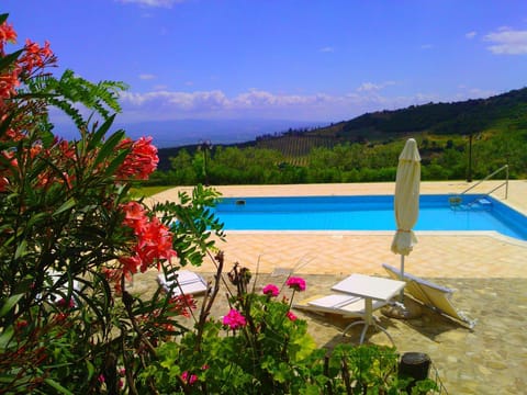 Seasonal outdoor pool, pool umbrellas, sun loungers