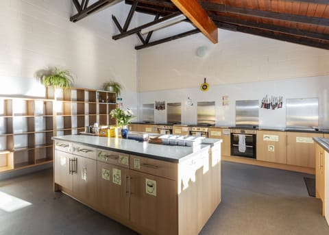 Shared fridge, microwave