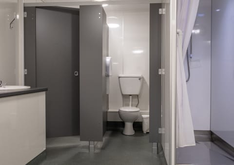 Shower, toilet paper