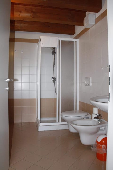 Shower, bidet, towels