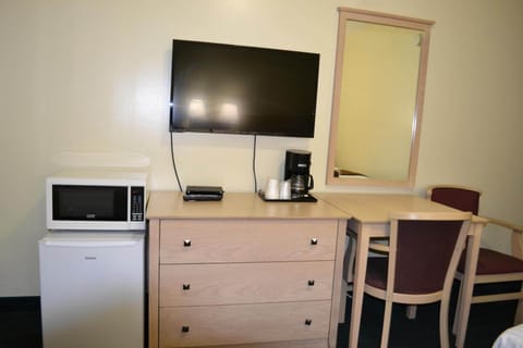 Desk, blackout drapes, iron/ironing board, free WiFi