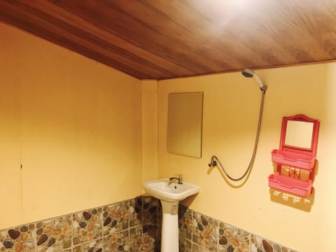 Shower, free toiletries, towels