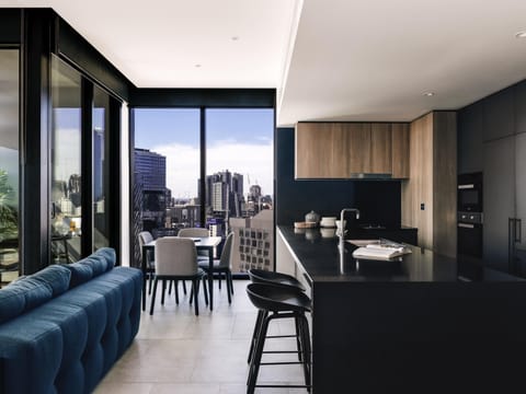 Deluxe Apartment, 2 Bedrooms, City View | Pillowtop beds, in-room safe, desk, laptop workspace
