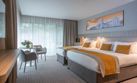Premium bedding, in-room safe, soundproofing, iron/ironing board