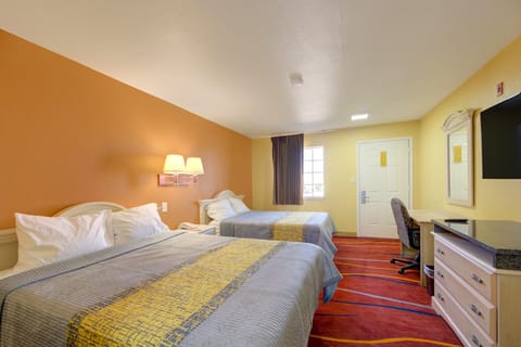 Room, 2 Queen Beds, Non Smoking | Desk, free WiFi, bed sheets