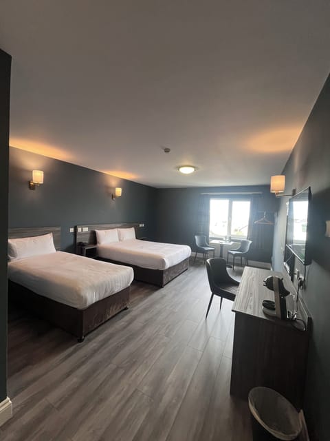 Desk, free WiFi, bed sheets