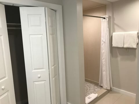 Suite, 1 King Bed, Non Smoking (One-Bedroom) | Bathroom shower