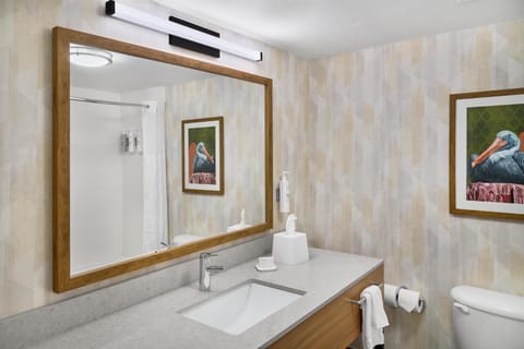 Free toiletries, hair dryer, towels